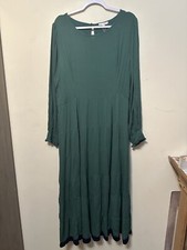 BalticBorn Midi Tired Dress In Green Size 3x Long Sleeve NWT Wedding Guest Boho