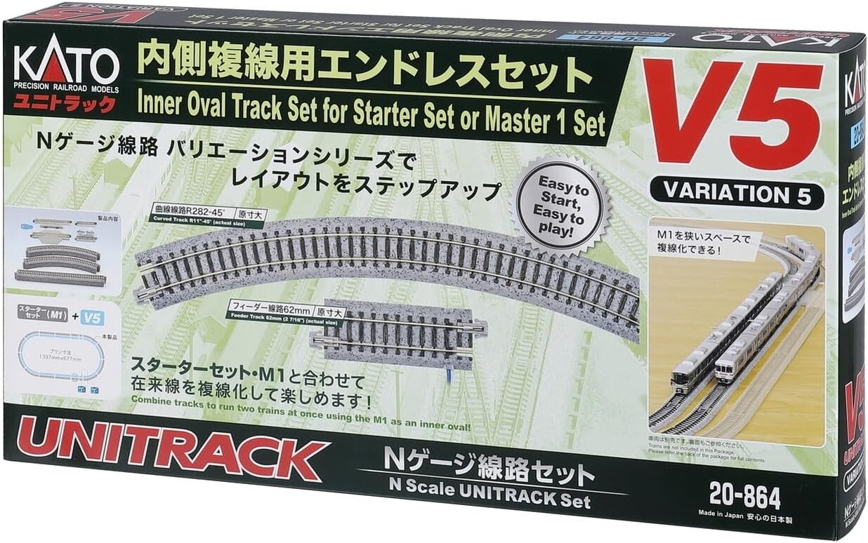 KATO N gauge inner double track endless set V5 20-864 Railway model rail set