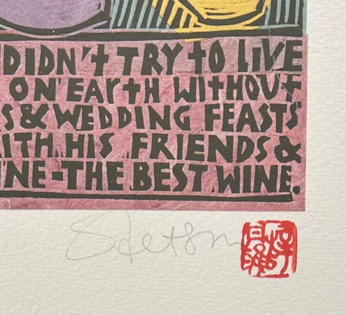 Diana Stetson - original, limited, signed, framed giclee "Lilies and Wine" - Picture 4 of 6