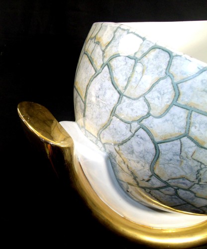 dav SIGNED HAND MADE ITALIAN PORCELAIN BOWL BASSANO ITALY ARTIST ANGELA RIZONI - Picture 4 of 10
