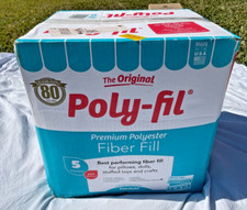 Original Poly-Fil Stuffing 5 POUND BOX Fiber Fill Pillows Stuffed Toys NEW