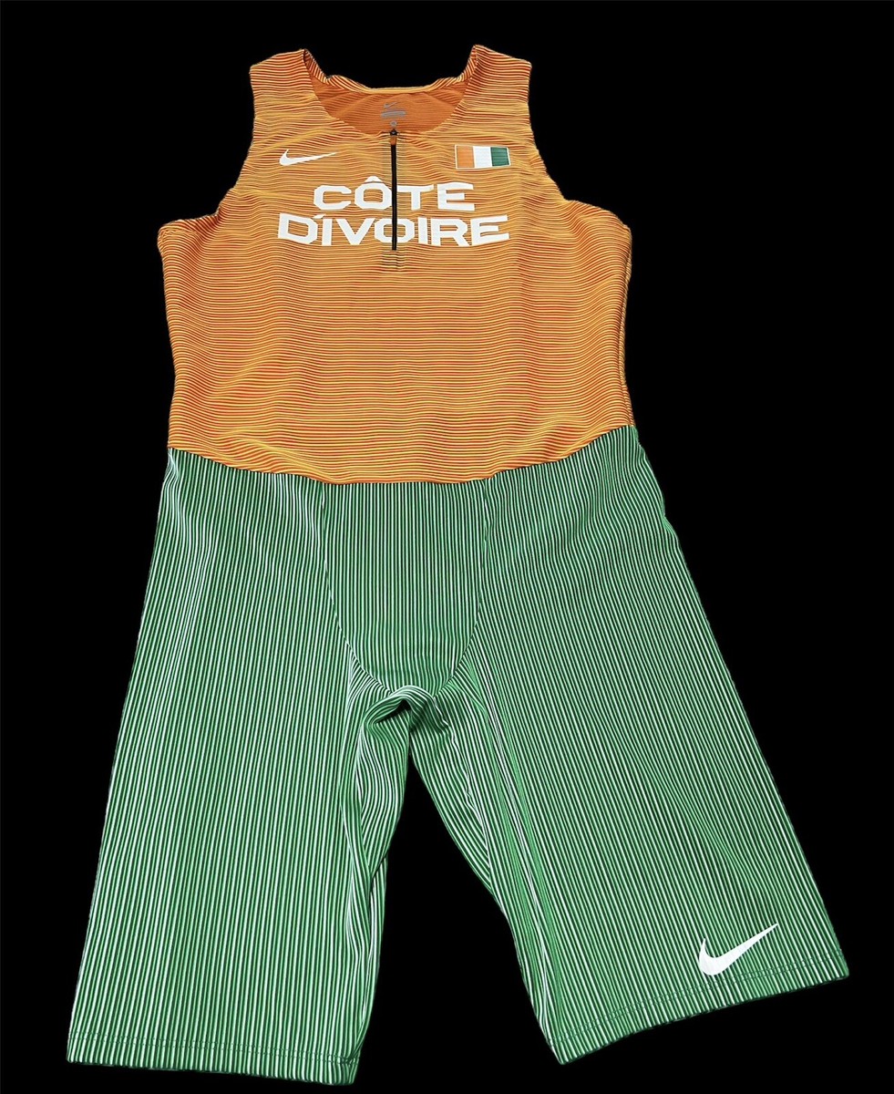 ナイキ プロエリート Nike Pro Elite Cote D'ivoire Track & Field Running Singlet - Sz XL