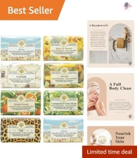 French-Milled Shea Butter Enriched Soap Bars - Assortment - 7oz (Pack of 5)