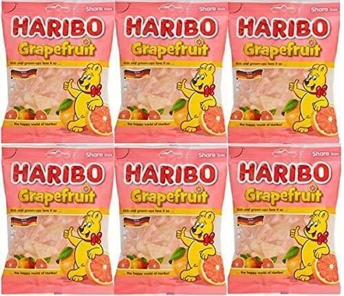 HARIBO Grapefruit Slice Gummy Candy 200g x 6 Bags | eBay