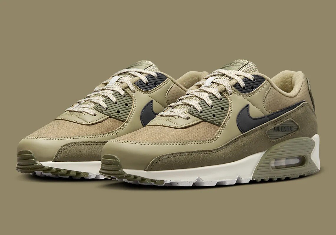Nike Air Max 90 Neutral Olive/Black Shoes Men Size US 8-12 Nike Air Max 90 Neutral Olive/Black Shoes Men Size US 8-12
