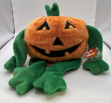 Ty Beanie Buddy Pumpkin Plush Soft Toy Stuffed Animal 14"