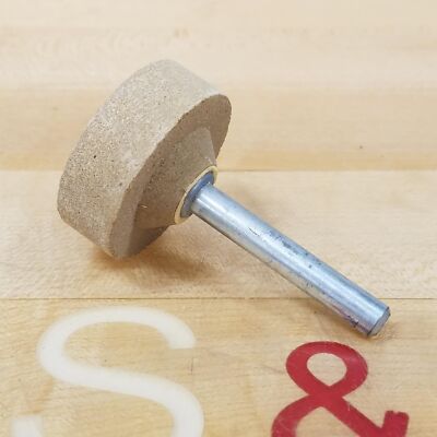 W236 1-1/2 x 1/2'' Mounted Point Grinding Wheel, 1/4'' x 1-1/2'' Shank - NEW