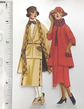 3D UPick Vintage Ladies Gowns Coats Gloves Scrapbook Card Embellishment 3872