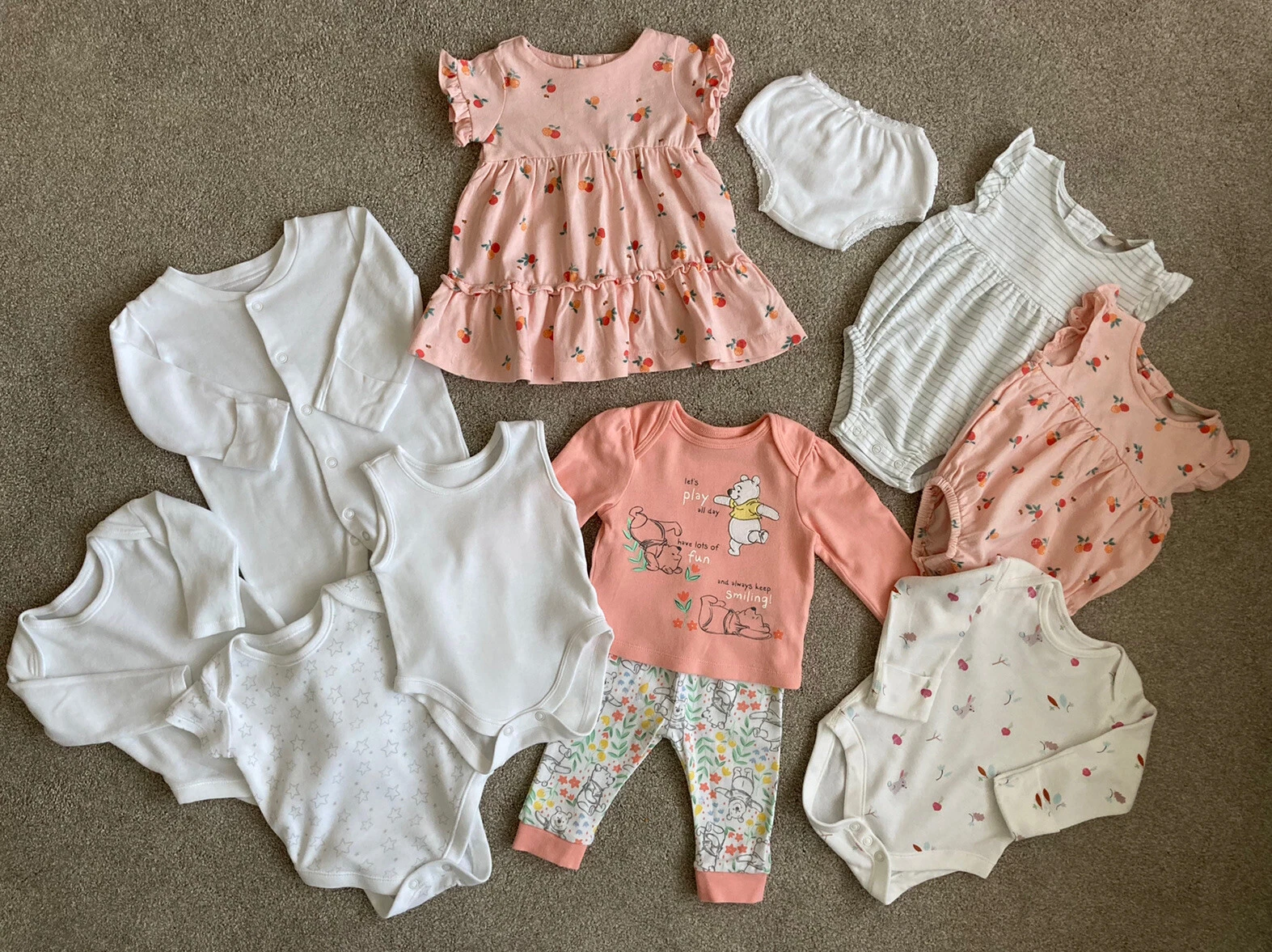 Baby Girl Clothes Bundle - 0-3 Months- John Lewis, M&S, Disney