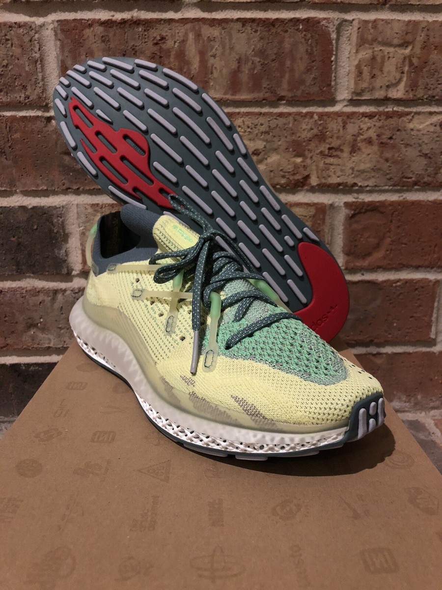 New Adidas 4D Fusio Primeknit Semi Frozen Yellow Emerald Ultra