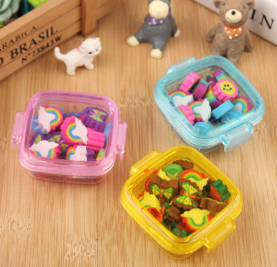 Niedliche Radiergummi Box Kind Cartoon Roller Bleistift Gummi Kinder Party Schulbedarf Geschenk