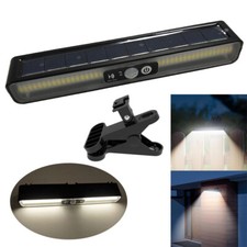Solar Powered PIR Motion Sensor Lamp Clip Outdoor Garden Security Wall Light