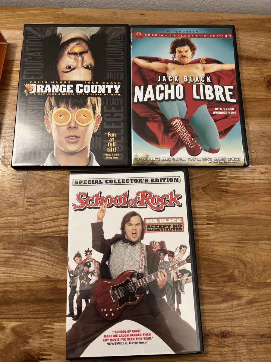 Jack Black 3-Pack DVD: Nacho Libre, School of Rock, Orange County