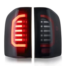 Smoke Lens LED Tail Lights For 2007-2014 Chevy Silverado 1500 2500 Black Lamps