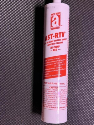 Silicone Sealant 27105Anti-Seize Technology  Waterproof Rtv , 10.3 Oz, Red, Temp
