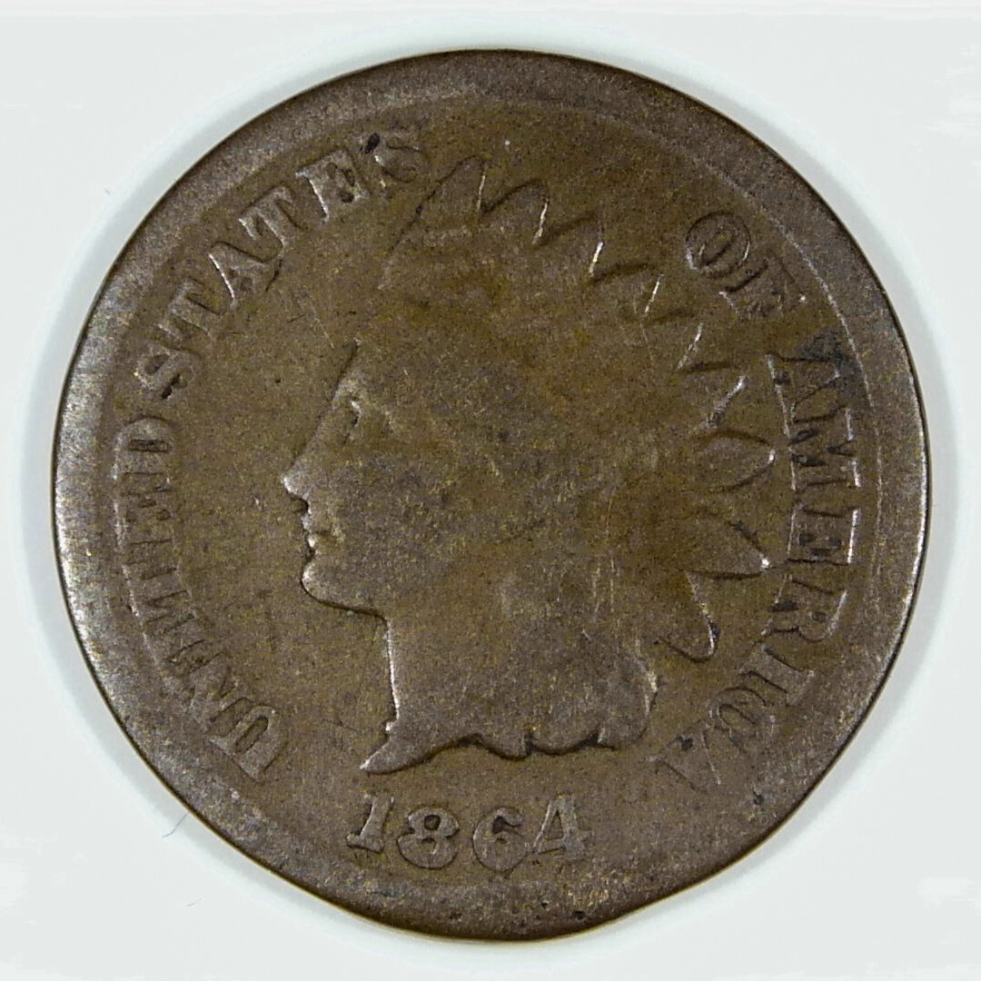 1864L Pointed Bust Indian Head Cent Penny G Z314 eBay