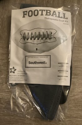 Football Therapeutic Leather Crafting Kit Donated by Southwest #1550 NWOT Kid