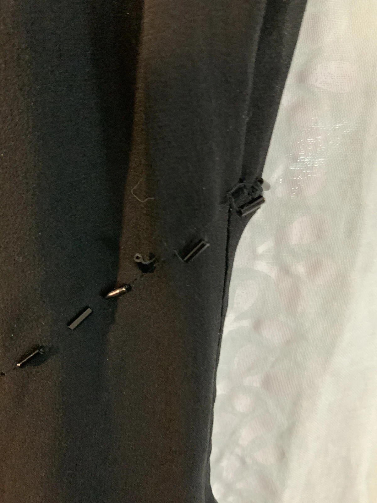 Genny abito vintage trasparente di Gianni Versace con perline nero 8