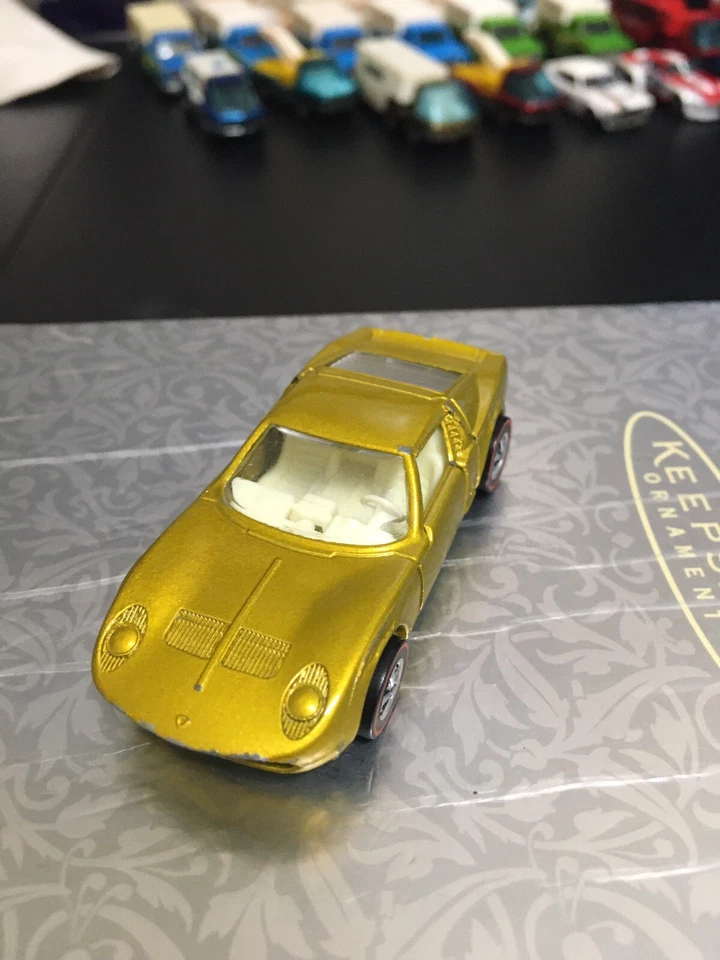 DE COLECCIÓN LESNEY MATCHBOX SERIE Nº 33 LAMBORGHINI MIURA DORADO BLANCO INT CUSTOM Foto 4 de 4