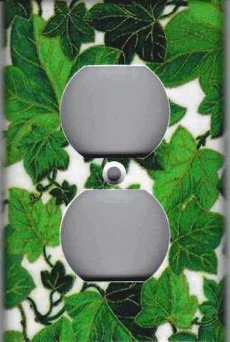 GREEN IVY LEAVES HOME WALL DECOR LIGHT SWITCH PLATES AND OUTLETS - Picture 10 of 31