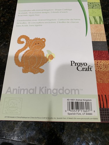 Cricut 6” x 12” Bundle 3 Tags Bags Boxes & More/ Purples & Pinks/ Animal Kingdom - 第 8/9 張圖片