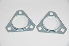 PFT206 Triangle 3 Bolt Pressed Steel Bearing Flanges Sold in Pairs