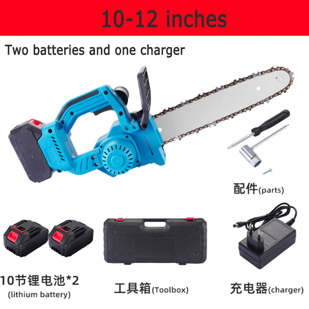 2800W Electric Cordless Chainsaw Powerful Tree Trimming Wood Home Use Cutter Saw