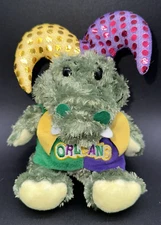 DolliBu Plush Jester Alligator Crocodile 8.5" from New Orleans