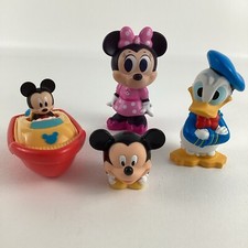 Disney Mickey Mouse  Friends Water Pool Bath Toy Lot Donald Duck Minnie Boat