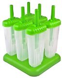 Tovolo Green Groovy Ice Pop Molds, Set of 6 - Picture 4 of 8