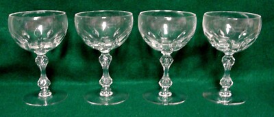 Tiffin EMPIRE (ESSEX) 5-3/8'' Champagne Glasses SETS OF FOUR More Available BEST