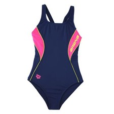 Arena Fiord High one piece Costume Intero da Bagno Blu Marino Fucsia Calce