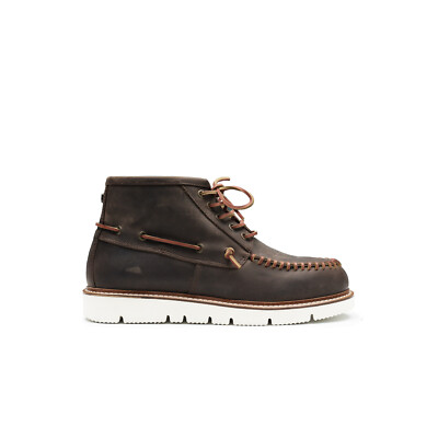 Herrenschuh Kjore Project Winter Boat High Brown 