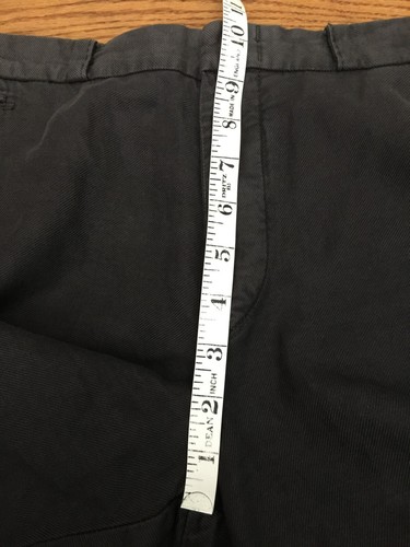 HUGO BOSS HANDCRAFTED CHINO SHORTS MENS 38 R LINEN COTTON BROWN BUTTON 36"x11.5" - Picture 17 of 21