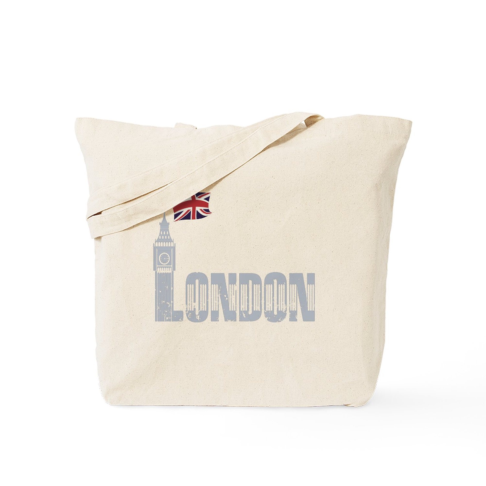 CafePress London Natural Canvas Tote Bag, Cloth Shopping Bag (884481360)