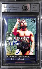 Kenny Omega Signed 2014 New Japan Pro Wrestling Card 22 BAS COA Gem Mint 10 Auto