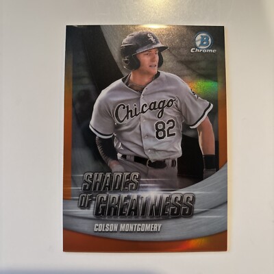2022 Bowman Chrome Shades Of Greatness Colson Montgomery SG-12 Orange /25