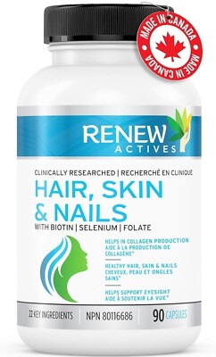 Renew Actives Hair Skin Lash Nail Supplement | 22 Potent Vitamins for Radiant..7