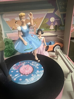 Barbie Music Box Record Player Lets Go To The Hop 1993 EnescoAS-IS
