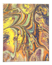 Handmade acrylic pour painting on 8x10 canvas, varnished
