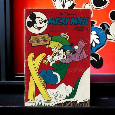 COMIC MICKY MAUS #6 MIT BASTELBOGEN / EHAPA 1977