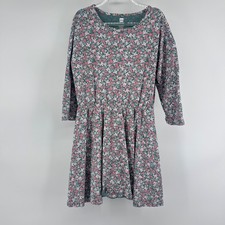 Tea Collection Girls Floral Print Long Sleeve Dress Size 14