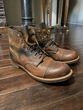 Red Wing Shoes Iron Ranger Heritage 8085 Men's Copper Rough Tough Size 11