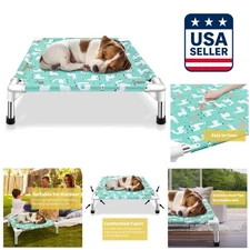 Luxury Elevated Dog Cot for Small Dogs - Indoor & Outdoor Comfort Solution