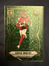 Xavier Worthy No. 35 2025 Donruss Elite Green Disco Chiefs Football