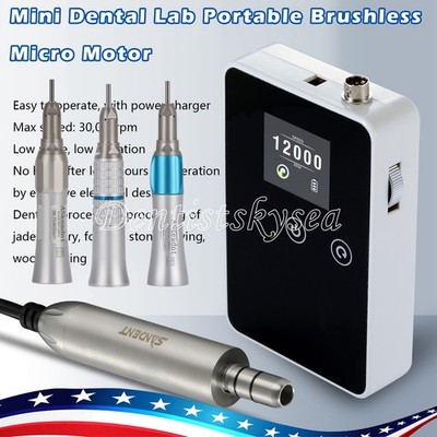 Dental Lab Marathon Electric Micromotor 35KRPM Motor Straight Handpiece Nosecone