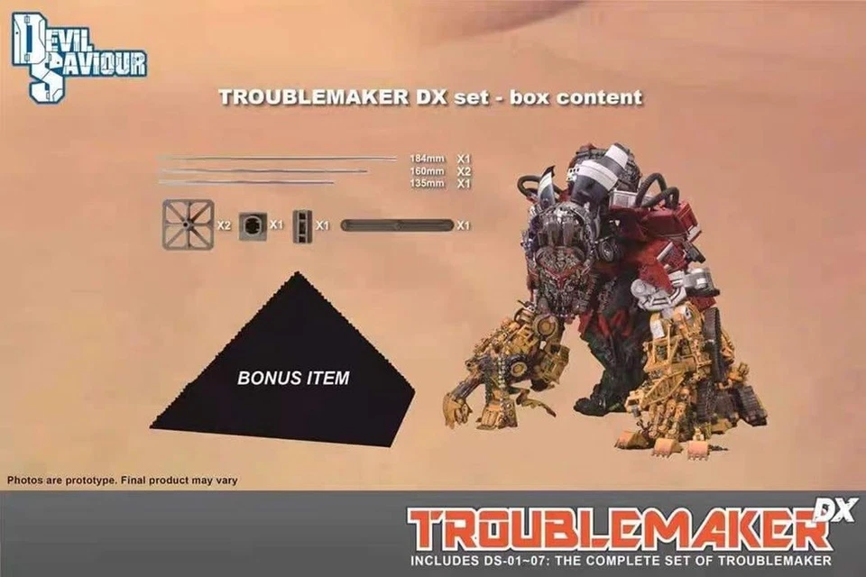 Troublemaker DX Combiner Set of 8 | Devil Saviour - Image 4 of 4