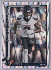 Tank Dell 2025 Topps Chrome Raywave Refractor #123 Houston Texans