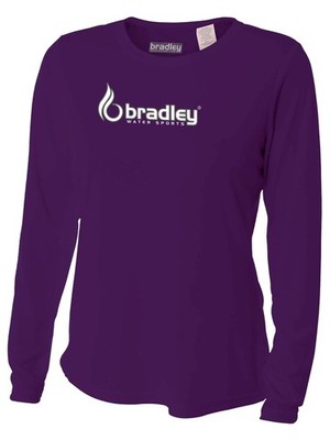 Bradley Women's Long Sleeve Rash Guard Surf Shirt - Relaxed Fit Swimwear Designe