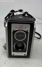 Vintage Kodak Duaflex III Black Silver Twin-Lens Reflex Box Film Camera
